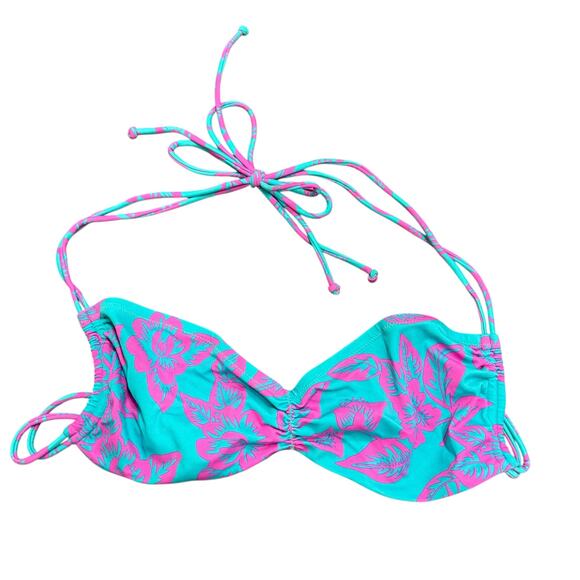 Victoris’s Secret Women’s aqua purple Hawaiian string bikini. size L - Picture 2 of 6